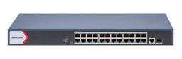 [DS-3E1526P-EI] HIKVISION DS-3E1526P-EI  24 Port Gigabit Smart POE Switch  24 x gigabit PoE RJ45 ports, 1 × gigabit RJ45 port, 1 x gigabit fiber optical port - 370 W