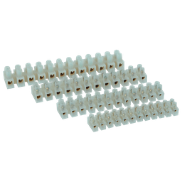 [31010] 31010 Barette Domino à Vis Barre 12Poles - 10A / 250V / (Pack 10Pcs)
