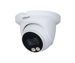 [IPC-HDW3549TM-AS-LED(2.8)] Dahua IPC-HDW3549TM-AS-LED 5MP Tourelle IP Camera Full-color Led Fonction Alarm 2.8mm AI- WizSense 2x Ways Audio IP67
