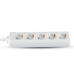 [8825] VT-1175-5  Bloc multiprise 5X câble 3.0m blanc
