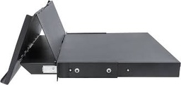 [714693] 714693 Intellinet Etagère coulissante 19&quot; extensible - Plateau pour clavier - Noir