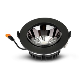 VT-2-33 Spot led encastré rond 30W cob  NOIR
