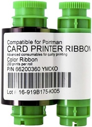 [PM-YMCO] 66200360 Ruban couleur YMCO pour imprimante de cartes Pointman TP-9000 200 images