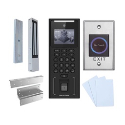 [DS-K1T321MFWX-KIT] Hikvision DS-K1T321MFWX-KIT   Terminal de reconnaissance Faciale &amp; Biometrique 2.4-inch LCD , 2 MP  