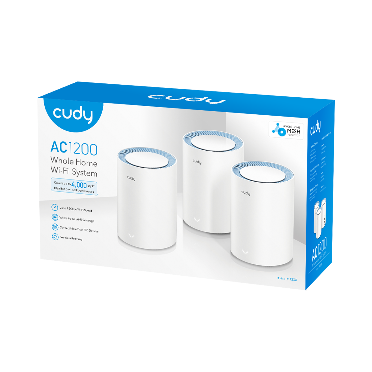 Cudy M1200(1/2/3-Pack) AC1200 Wi-Fi Mesh Solution